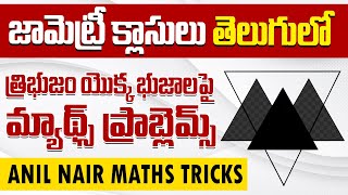 త్రిభుజం యొక్క భుజాలపై మ్యాథ్స్ ప్రాబ్లెమ్స్ | Geometry Class By Anil Nair | Side Of Triangle Maths