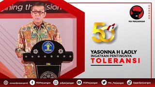 Yasonna Laoly Ingatkan Pentingnya Toleransi