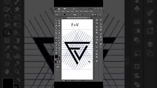 Modern FV Logo Design In Adobe Illustrator Tutorial 2023#adobeillustrator #adobeillustratortutorial