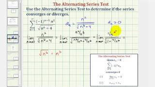 Ex: Determine if an Infinite Alternating Series Converges or Diverges (Convergent)
