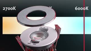 Lexco TAURI Fixed Fire Rated LED Downlight | Screwfix