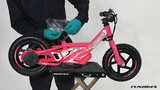 Amped A10 100w Electric Kids Balance Bike Assembly Video