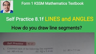 Self practice 8.1f / How do you construct a line segment?