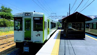 【鉄道】小海線の車窓から美しい八ヶ岳方面を望む (005)