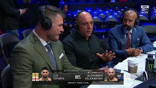 Joe Rogan & Michael Bisping debate if Volkanovski should get immediate rematch vs. Topuria | UFC 298