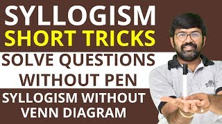 Syllogism Without VENN Diagram | Solve Questions Without Pen | Syllogism Short Tricks