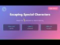 Regex Escaping: Demystifying Special Characters for Beginners