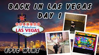 Las Vegas Day 1: Lost Luggage Drama, Luxor Hotel Check-In \u0026 Big Wins on the Slots!