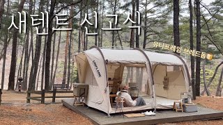 아무도 없는 숲속, 새 텐트 그리고 우중캠핑☔️ㅣ유니프레임 브레드돔420TCㅣ식빵텐트ㅣ우중캠ㅣ울산 작천정 별빛야영장ㅣ솔로캠핑ㅣ텐트추천ㅣ캠핑음식ㅣ캠핑요리ㅣ캠핑브이로그ㅣ솔캠ㅣ우중캠핑