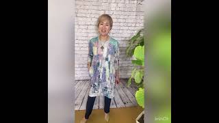 ダジュール　川口まり子　プリントチュニック