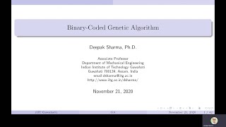 Chapter 7: Binary coded genetic algorithm