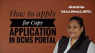Copy Application (Certified copy) filing through DCMS Portal