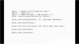 Introducing prepared statements