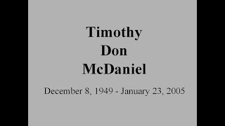 Tim McDaniel Funeral