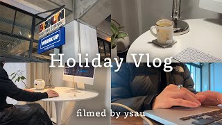 vlog | 1人でも楽しく生産的に過ごす社会人の1日🚶🏻‍♂️study,cafe,work