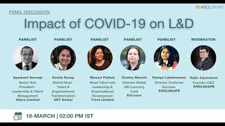 Panel Discussion: Impact of COVID-19 on Learning and Development