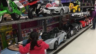 Toy Hunt At Toys R Us - Huge Power Wheels Collections Ride On Cars for Kids, Children Toy Review