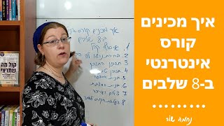 איך מכינים קורס אינטרנטי ב-8 שלבים