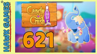 Candy Crush Soda Saga Level 621 (Frosting mode) - 3 Stars Walkthrough, No Boosters