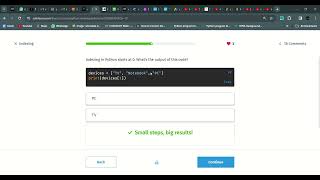 51 Indexing | Python Developer | Sololearn