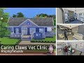 CARING CLAWS VET CLINIC // #hiphiprebuilds // The Sims 4 Speed Build