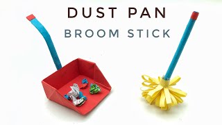 Dust Pan and Broom Stick | Origami \u0026 crafts  - 1048