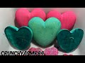 Pink & Teal Chalk Heart Crush | Oddly Satisfying | ASMR | Sleep Aid