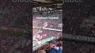 Torjubel zum 1:1 im Gästeblock beim Derby! 1. FC Köln - Borussia Mönchengladbach (22.10.23)