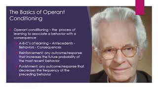 Lecture 11 -  Operant Conditioning Recording