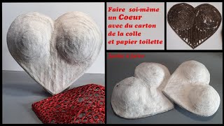 Faire un moule en forme de Coeur en carton : Make a heart-shaped cardboard mold : Hacer un corazon.