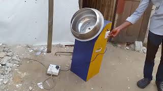 +2347017083482 Testing new peanut machine for peanut burger coating