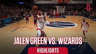 Jalen Green (29 points) Highlights vs. Washington Wizards l Houston Rockets