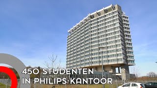 Ruim 450 studentenkamers in voormalig hoofdkantoor Philips