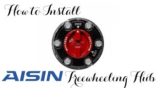 How to install Aisin Free-wheel Hubs on Isuzu D-max