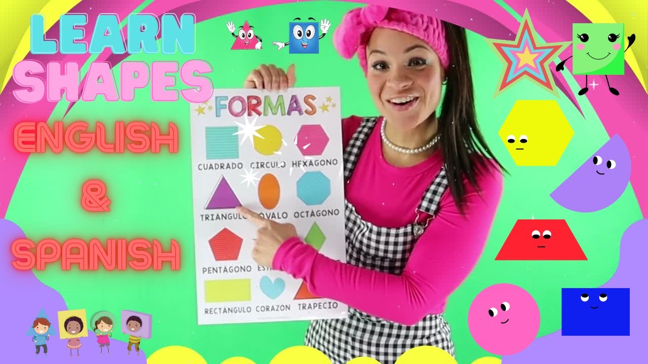 Learn Shapes In Spanish English I Bilingual Learning Youtube