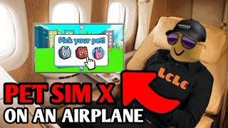 Pet Simulator X BUT on an AIRPLANE...