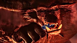 Monster Hunter World Icebrone - Rajang Breaks Kirin's Horn And Eats It