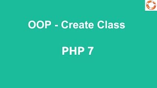 PHP OOP Create Class