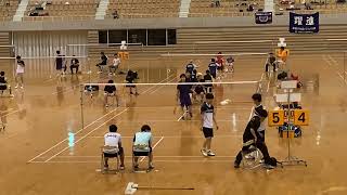 2023中国地区大学バドミントン男子ダブルスA決勝1