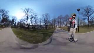 Grīzinkalna parks 360 on OneWheel