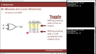 4.2 - C Logic Operations and Bit Masking