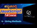 JavaScript String Methods |JavaScript Full Course for Beginners Kannada |2025 |Coding Utsava|part 4