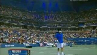 Federer vs Agassi - 2004 QF UsOpen (Part 2-8)