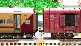 ICF UTKRISHT COUPLING BCNA FREIGHT TRAIN | BUMPY RAILROAD | Train Simulator | Railworks | NTG GAMING