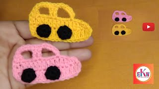 ⚡💯 how to make crochet toy car ll 🔥 কুশি কাটার খেলনা গাড়ি 💯⚡