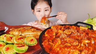 육월정 김치두루치기 먹방 야한식당 재능기부 컨텐츠! Kimchi Stir Fry \u0026 Korean pancake [eating show] mukbang korean food