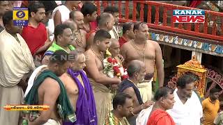 Devotees Throng Gundicha Temple To Witness 'Adapa Mandap Bije' Niti