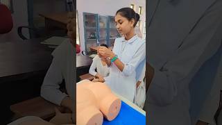 anm nursing students life | IM injection 💉 practice #viral #shorts #firozbi