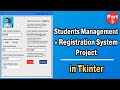 Python Tkinter Database Integration (SQLite3) | Student Registration Data (Part 5)