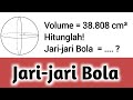 Matematika kelas 9 | #BRSL cara menghitung jari-jari bola jika diketahui volume nya